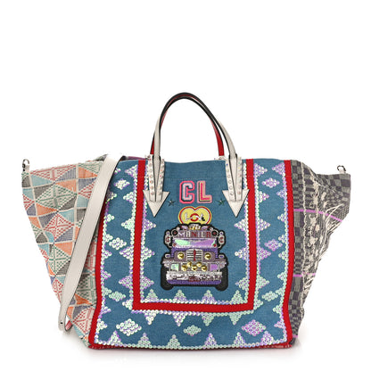 Christian Louboutin Jacquard Embellished Manilacaba Tote Multicolor 1 of 8