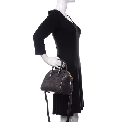 Givenchy Calfskin Crocodile Embossed Mini Antigona Storm Grey 3 of 10