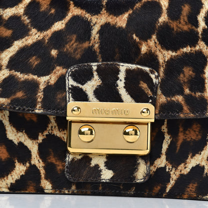 Miu Miu Calfskin Hair Leopard Crossbody Bag 13 of 13