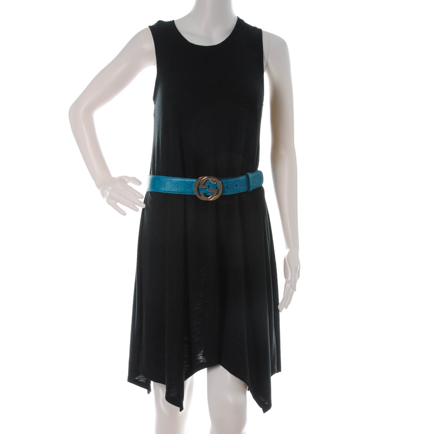 Gucci Guccissima Signature Interlocking G 40mm Belt 85 34 Deep Cobalt 2 of 7