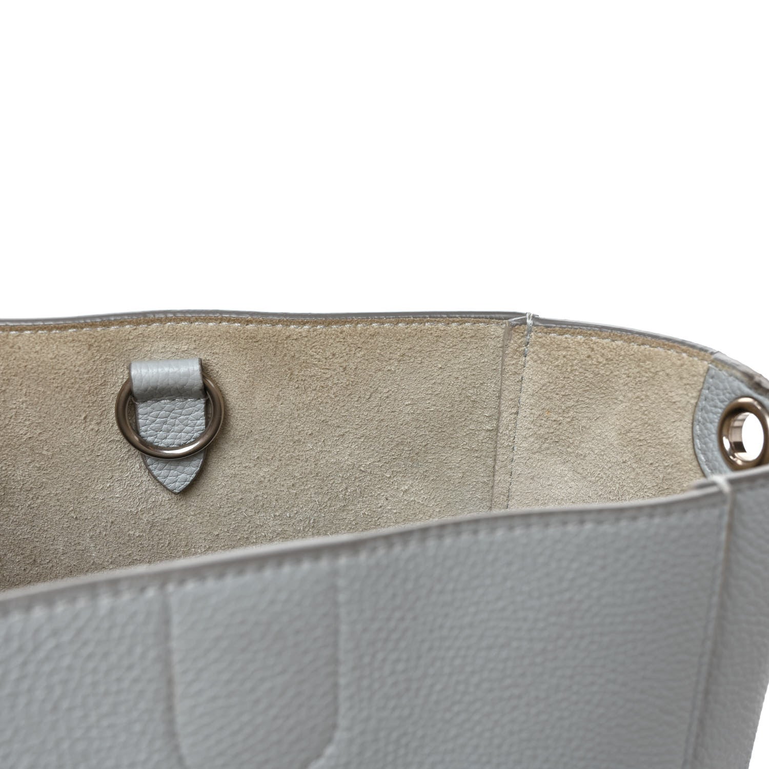 Celine Soft Grained Calfskin Small Sangle Bucket Bag Grey 7 of 9