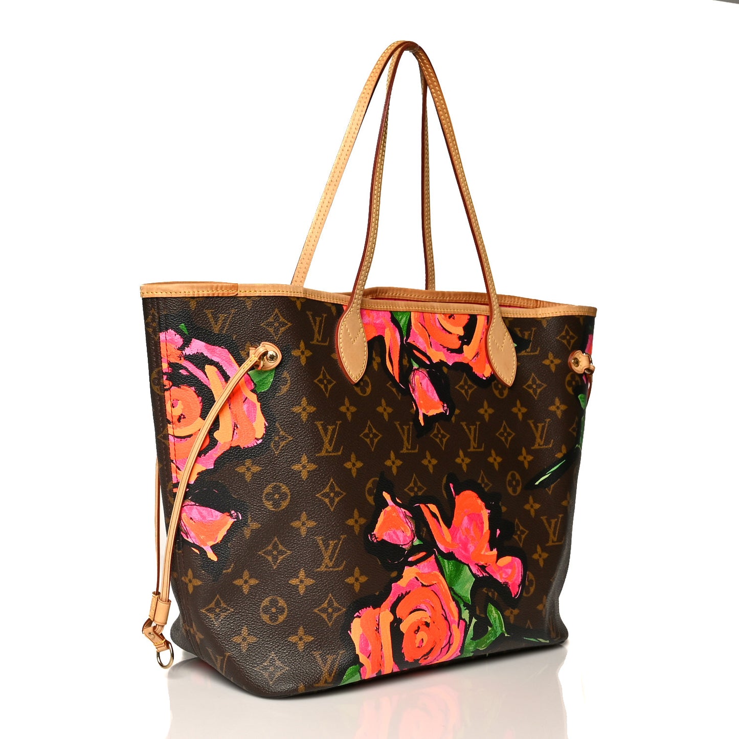 Monogram Roses Neverfull MM