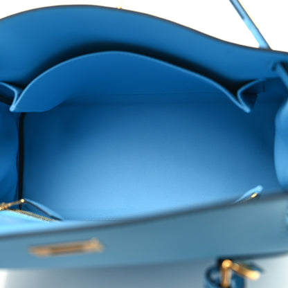 Hermes Swift Kelly Retourne 25 Celeste 5 of 11