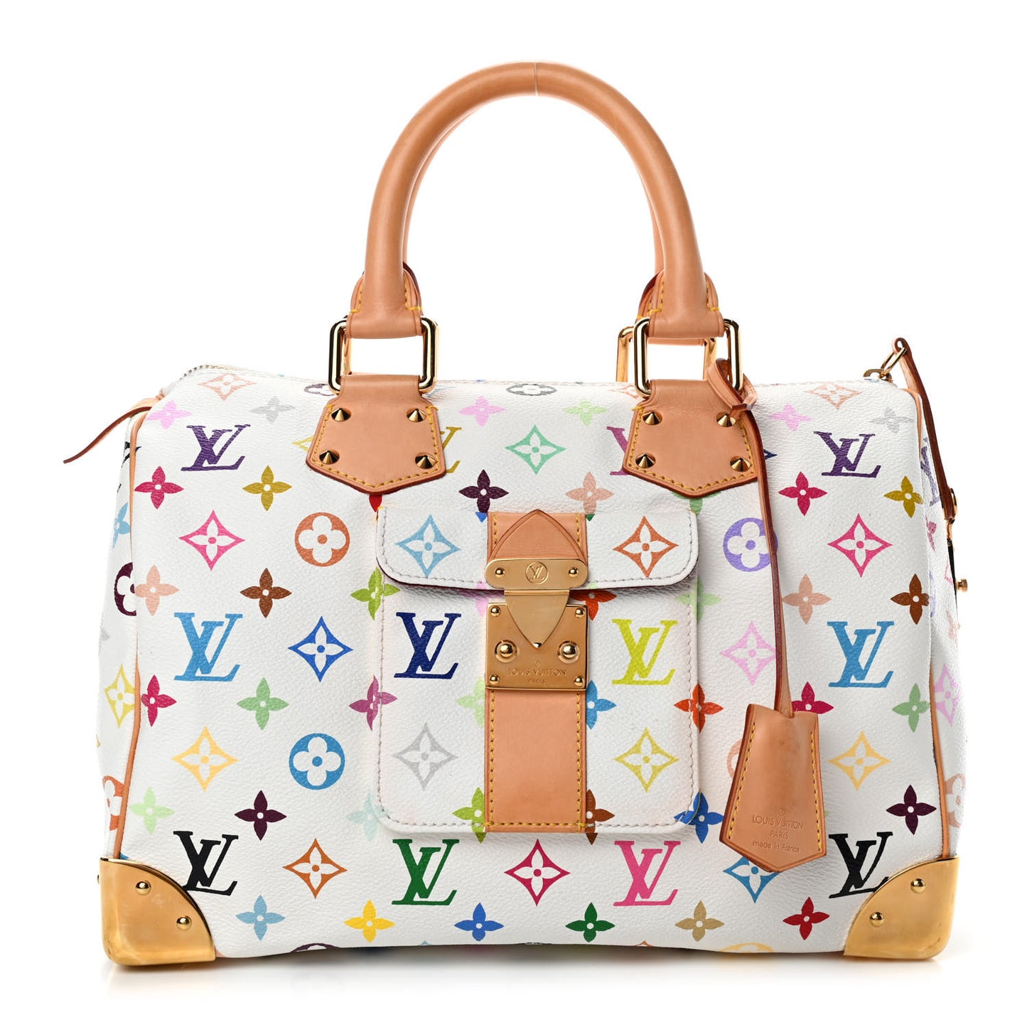 Monogram Multicolor Speedy 30 White