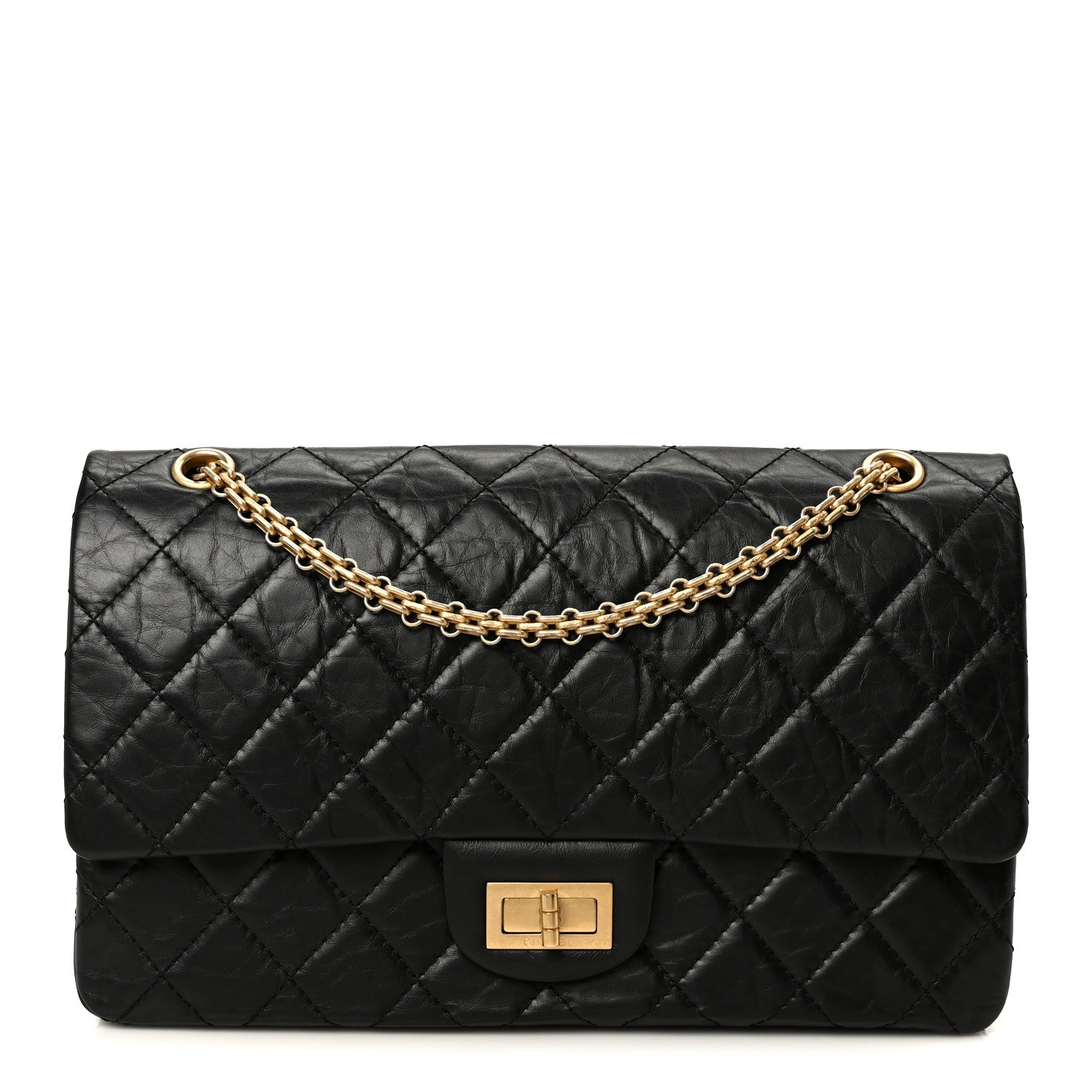 Chanel Aged Calfskin Quilted 2.55 Reissue 227 Flap Black 1 of 9