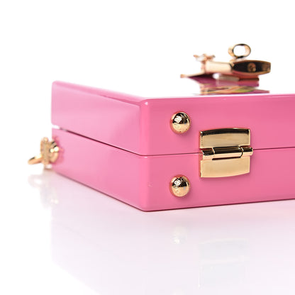Dolce & Gabbana Acrylic Fruit Print Dolce Box Clutch Pink 8 of 9