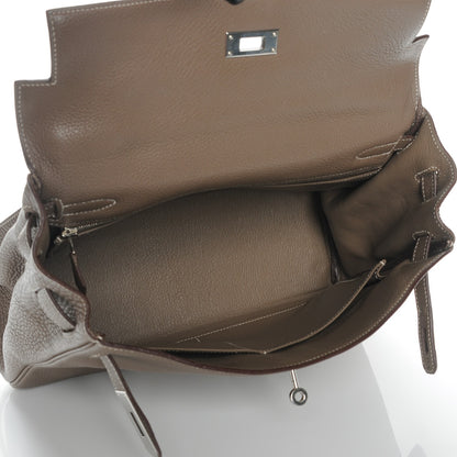 Hermes Togo Kelly Retourne 32 Etoupe 19 of 27