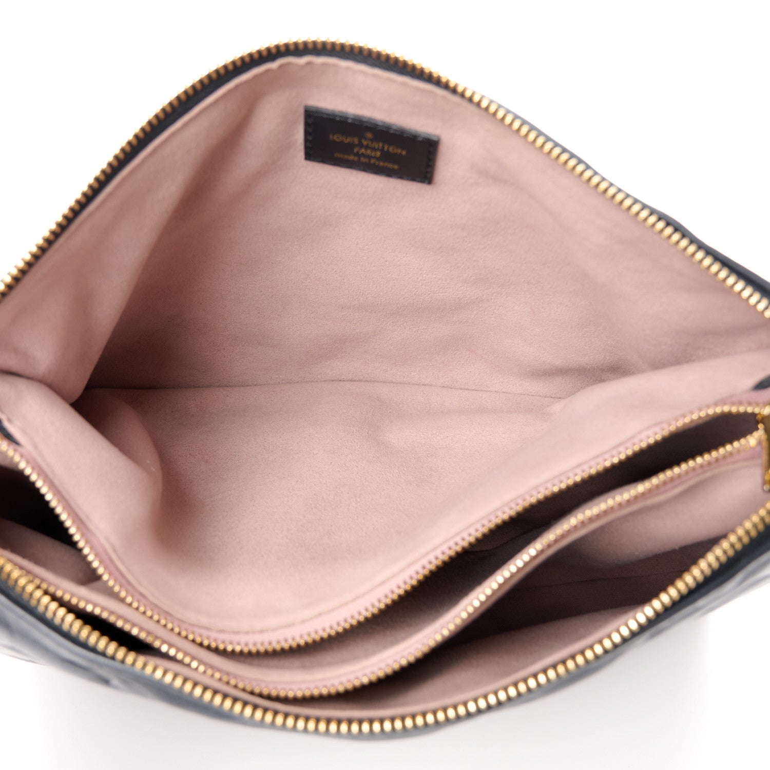 Louis Vuitton LOUIS VUITTON Lambskin Embossed Monogram Coussin PM Black 6 of 12