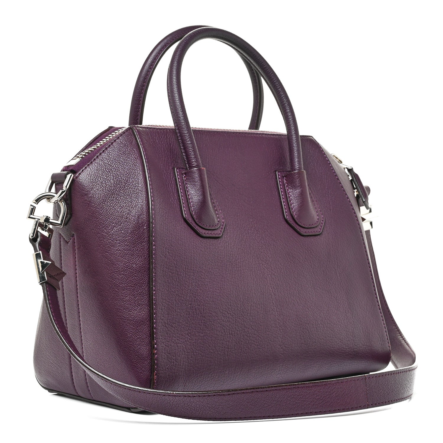 Givenchy Sugar Goatskin Small Antigona Dark Purple 3 of 19