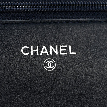 Chanel Caviar Timeless CC Wallet on Chain WOC Navy Blue 6 of 13
