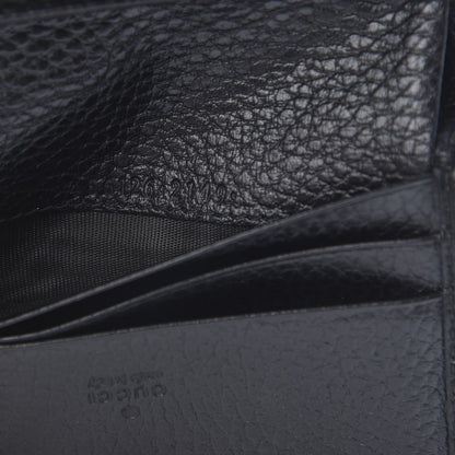 Gucci Pebbled Calfskin GG Marmont Card Case Black 7 of 7