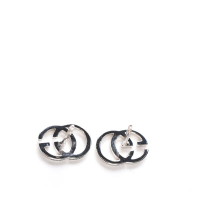 Gucci 18K White Gold GG Tissue Stud Earrings 4 of 8