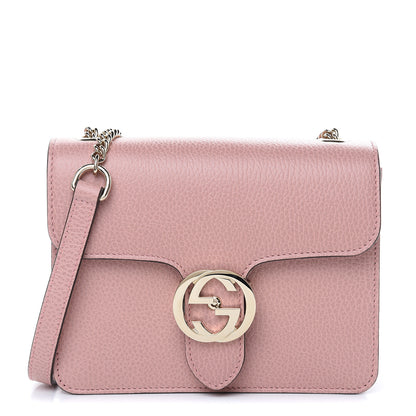 Gucci Dollar Calfskin Small Interlocking G Shoulder Bag Soft Pink 1 of 9