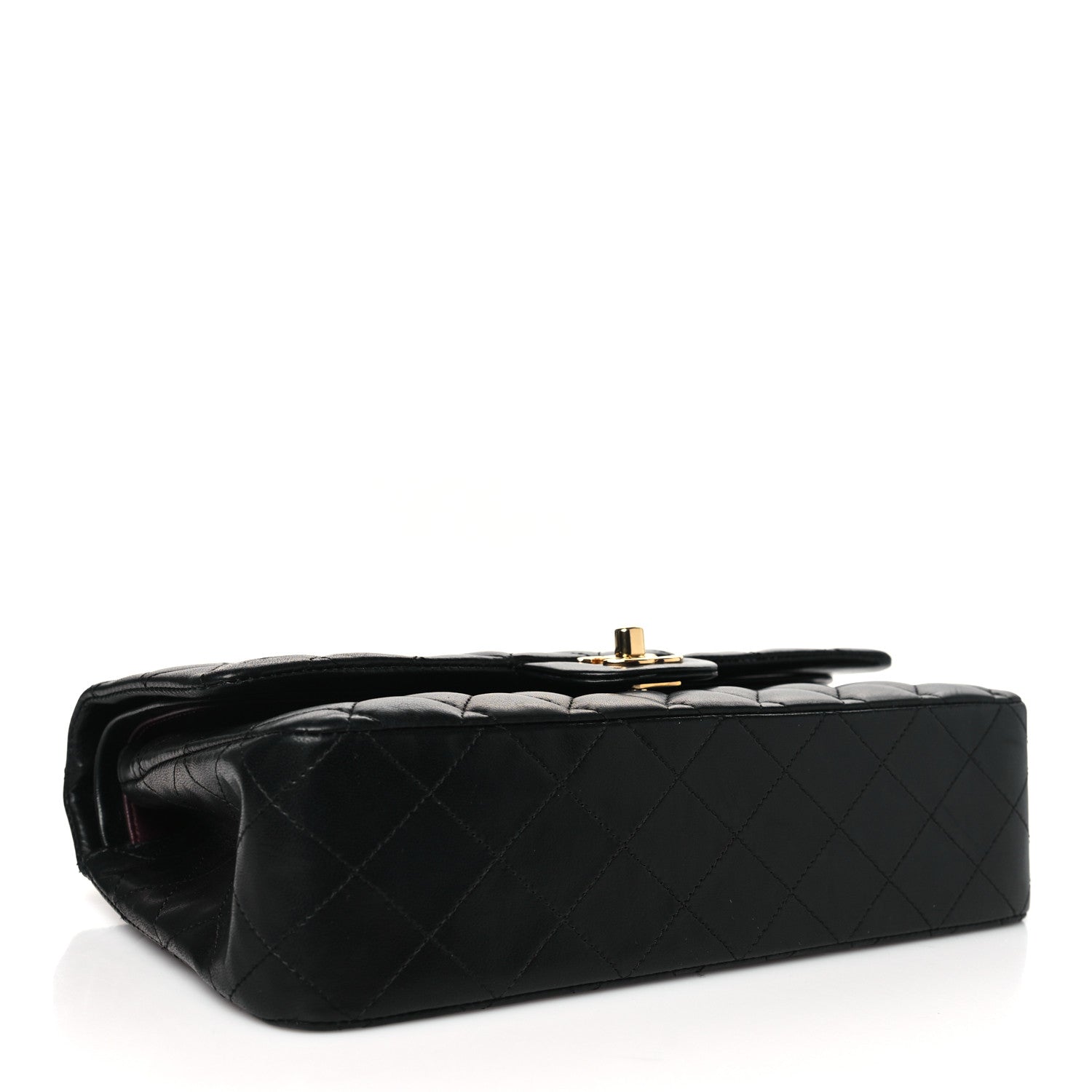 Chanel Lambskin Quilted Medium Double Flap Black 4 of 12