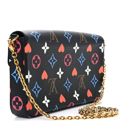 Louis Vuitton Game On Felicie Chain Wallet Black 3 of 10