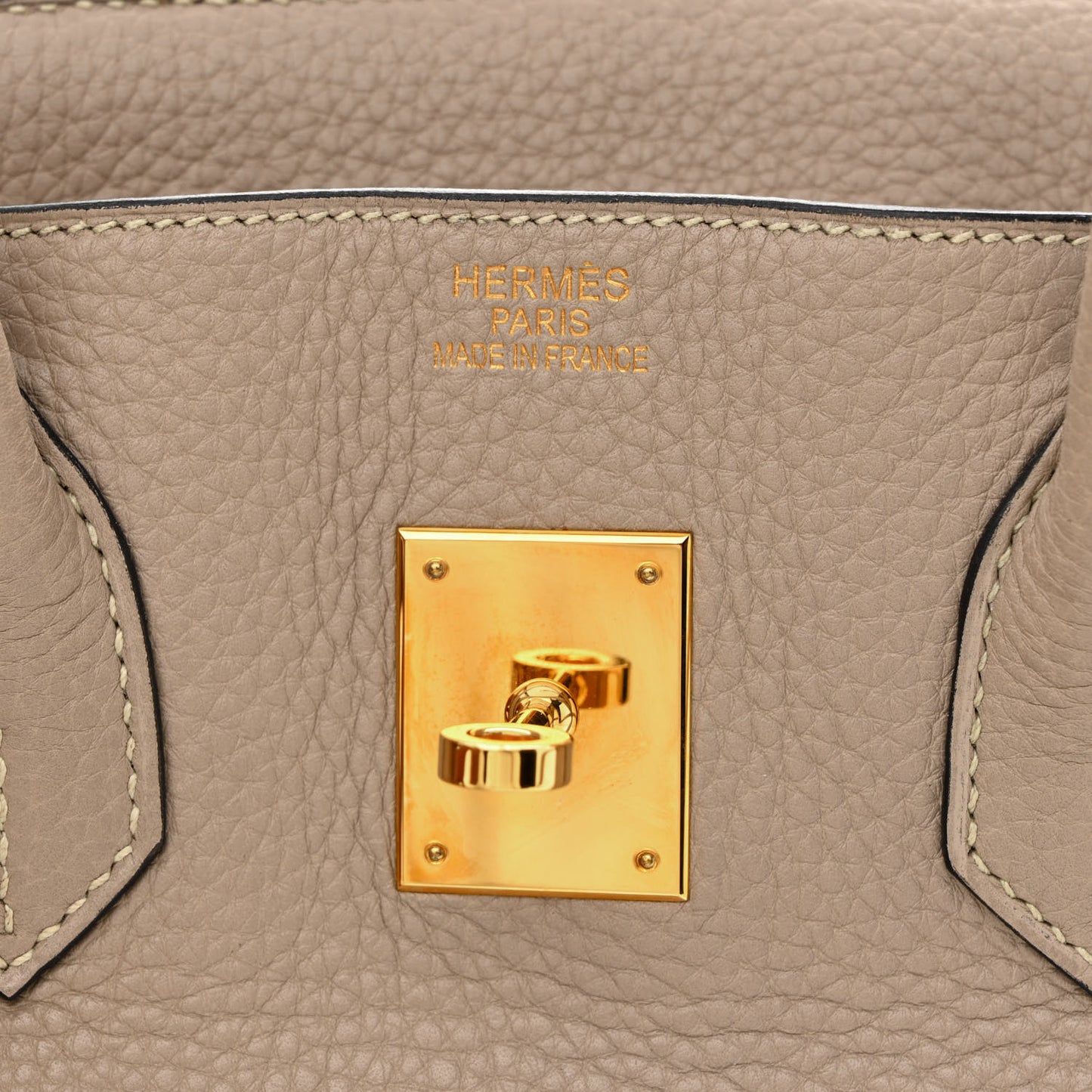 Taurillon Clemence Birkin 35 Gris Tourterelle