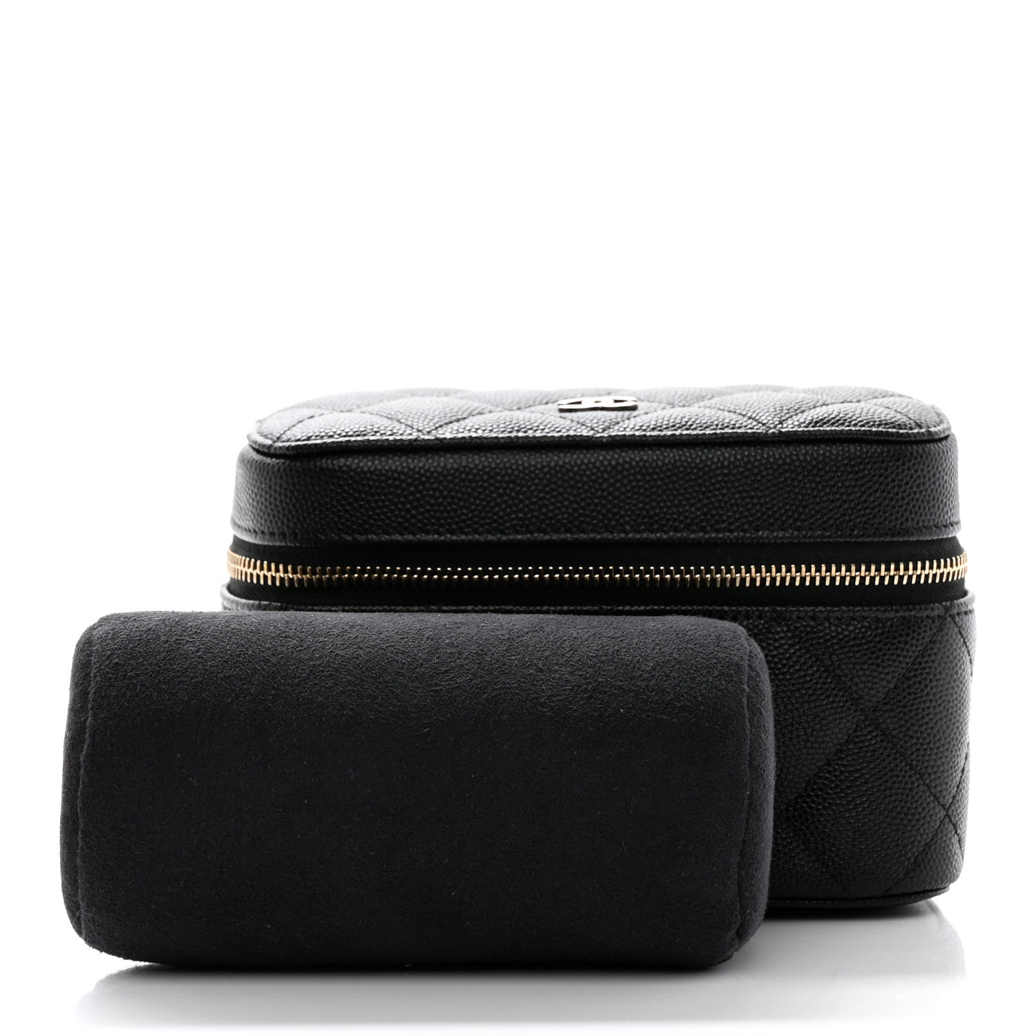 Chanel Caviar Quilted Watch Case Black 3 of 8