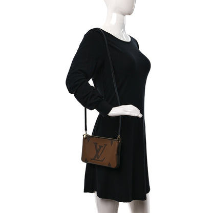 Louis Vuitton Reverse Monogram Giant Double Zip Pochette 3 of 9