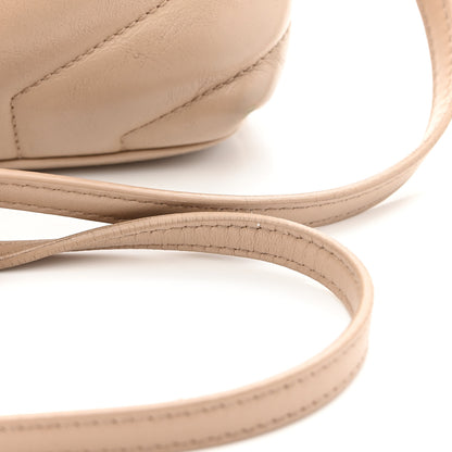 Saint Laurent Calfskin Y Quilted Monogram Toy Loulou Satchel Light Natural 13 of 14