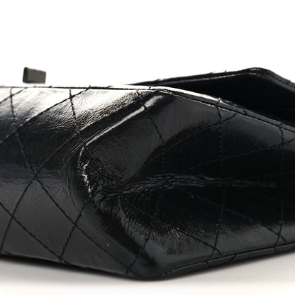 Chanel Glazed Calfskin Quilted 2.55 Reissue 226 Flap So Black 10 of 11