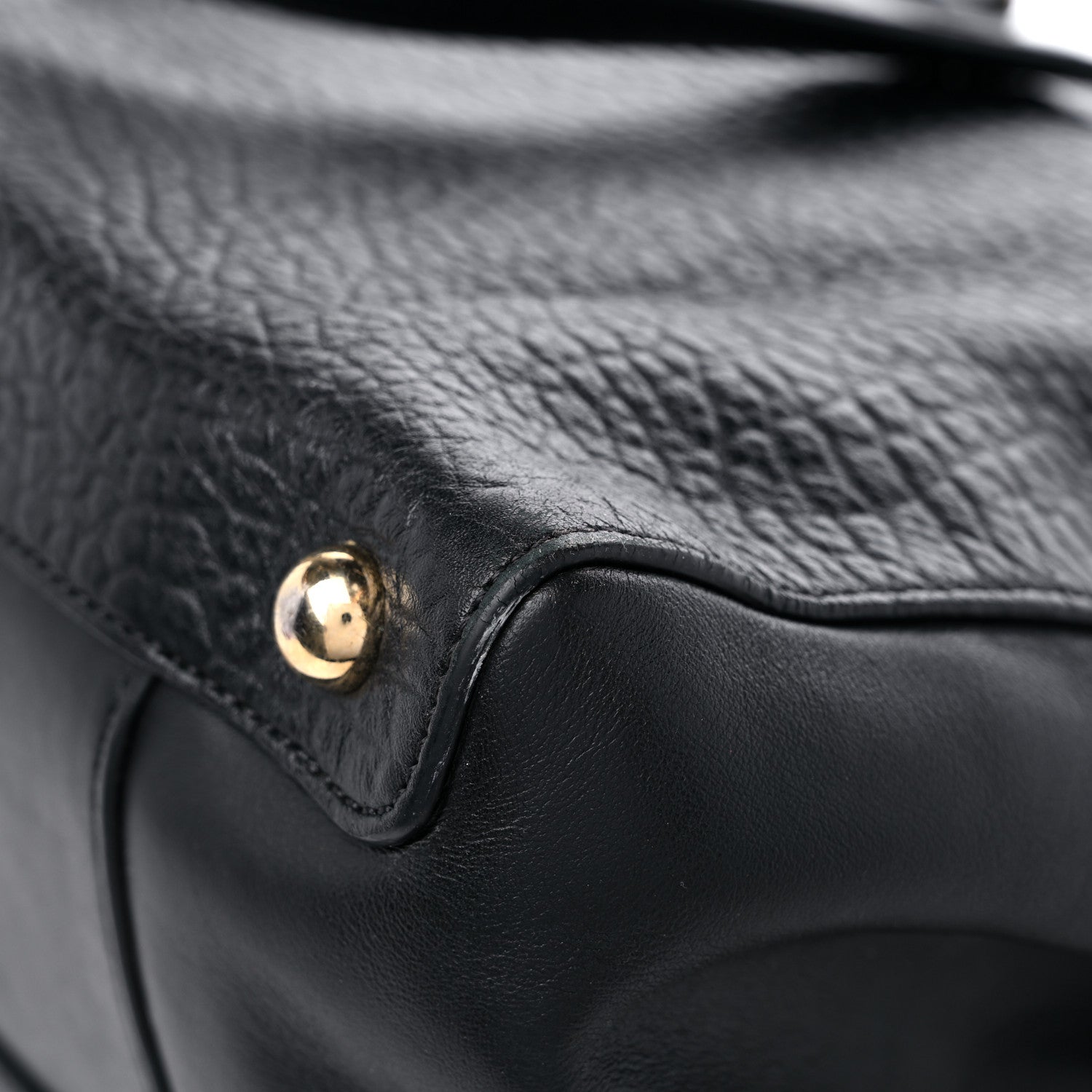 Burberry Signature Grain Calfskin Medium Tote Black 10 of 19