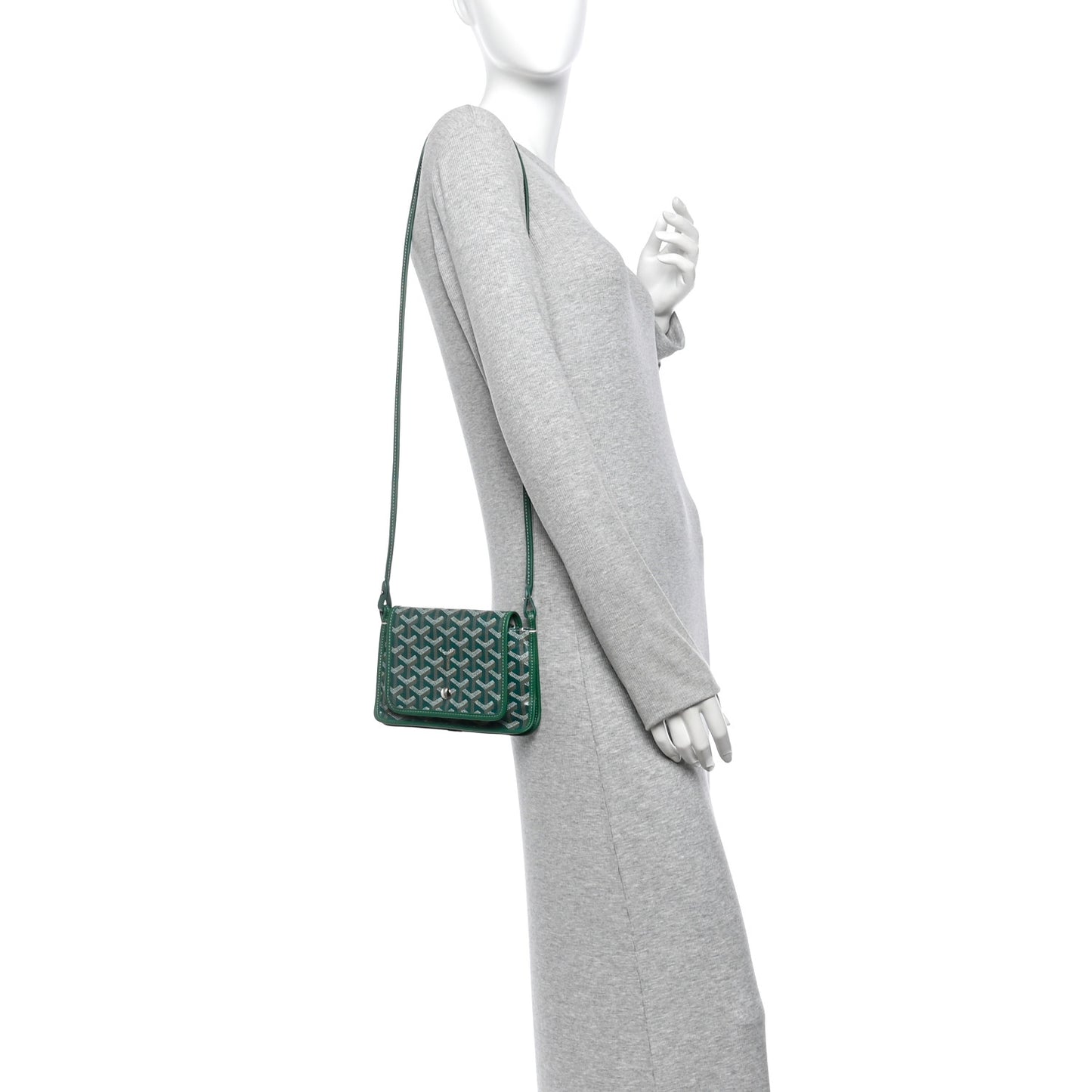 Goyardine Plumet Wallet Clutch Green