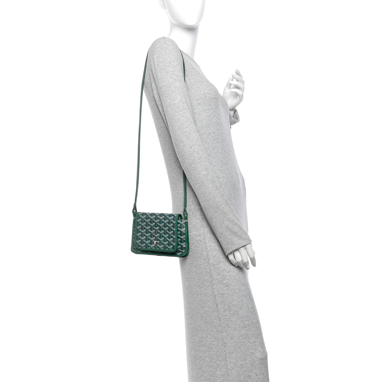 Goyard Goyardine Plumet Wallet Clutch Green 2 of 10