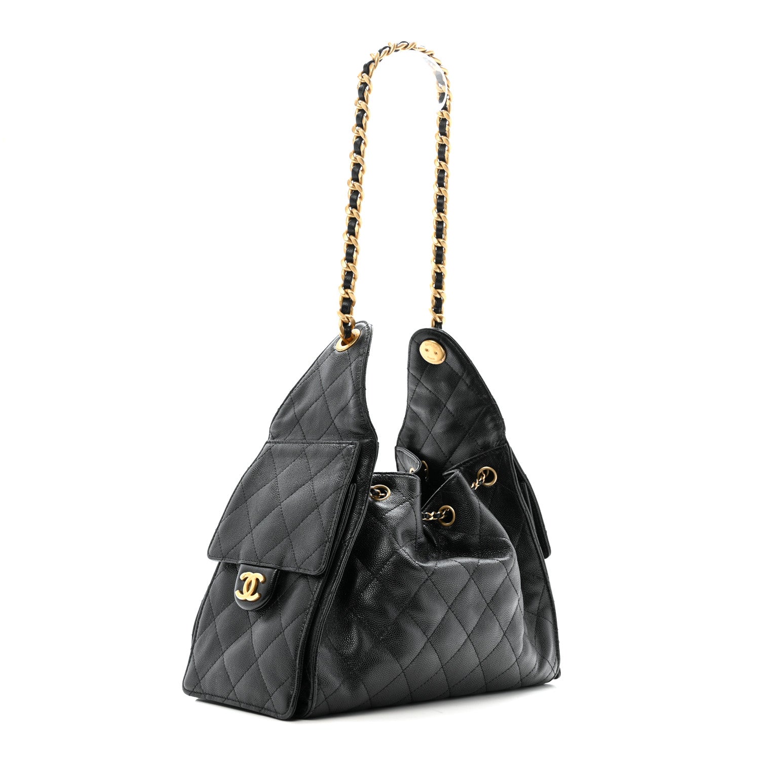 Chanel Caviar Quilted Small Chanel 25 Handbag Black 3 of 14