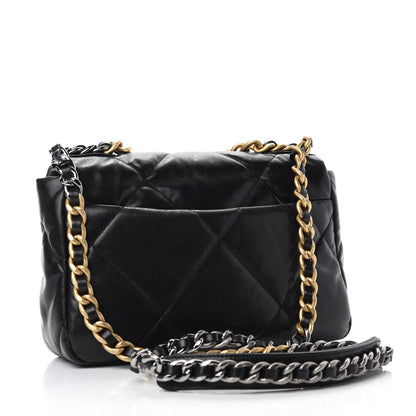 Chanel Goatskin Quilted Medium Chanel 19 Flap Black 3 of 11