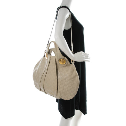 Gucci Guccissima Medium Hysteria Top Handle Bag Off White 2 of 7