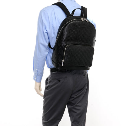 Gucci Guccissima Signature Day Backpack Black 2 of 7