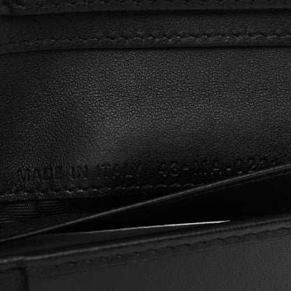 Christian Dior Grained Calfskin Supple Cannage Caro Scarlet Zipped Wallet Black 7 of 8