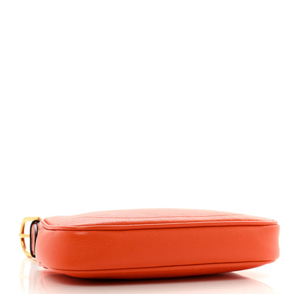 Gucci Goatskin Mini Aphrodite Shoulder Bag Orange 4 of 11