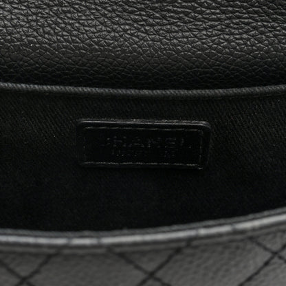 Chanel Grained Calfskin Quilted 2.55 Reissue Flap Belt Bag. Clutch Black 6 of 10