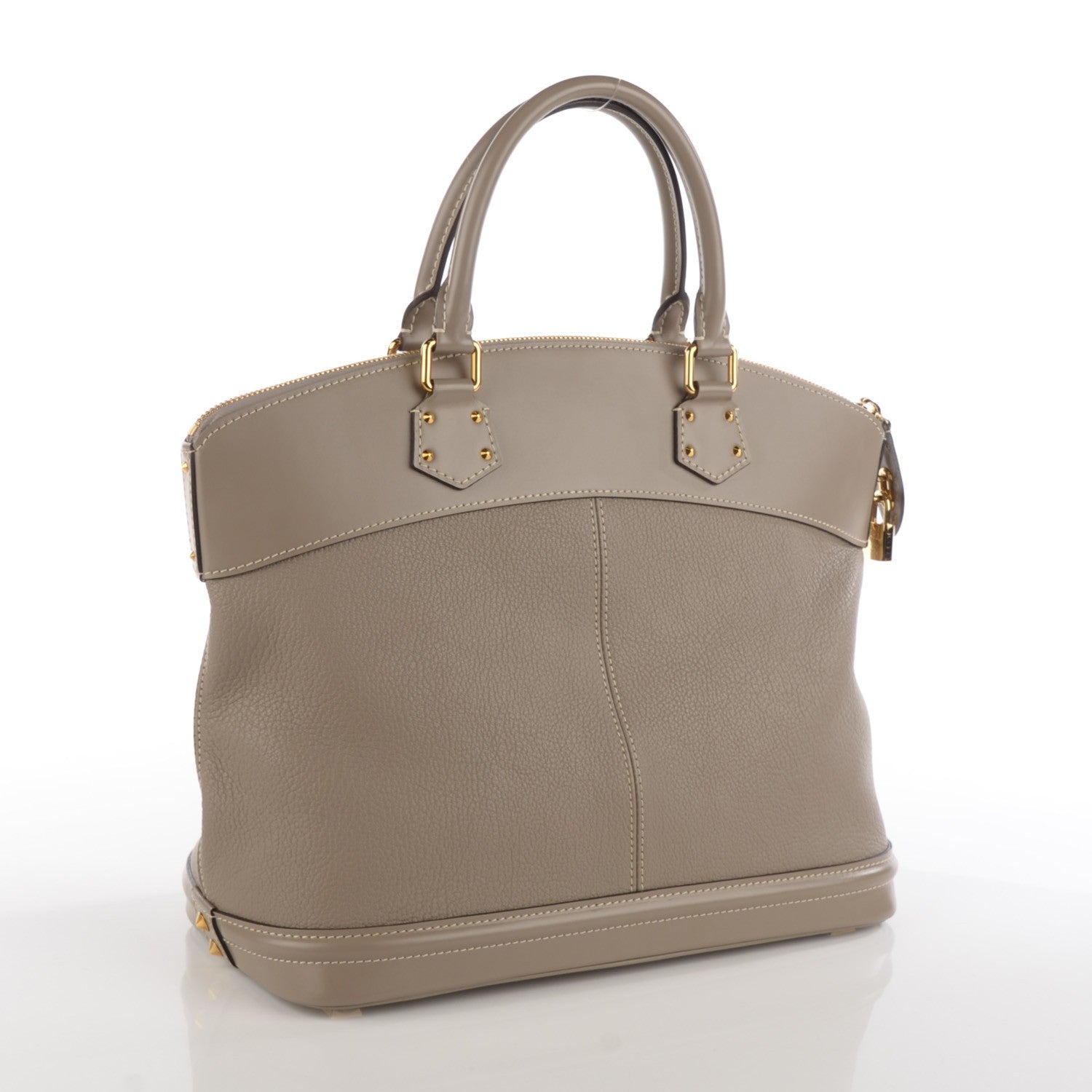 Louis Vuitton Suhali Lockit MM Greige 3 of 7