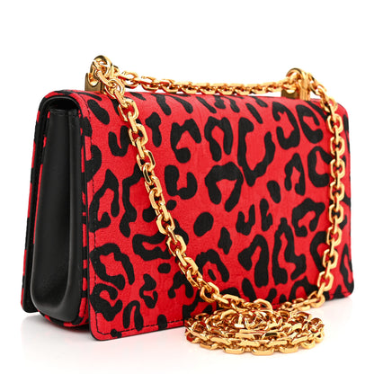 Dolce & Gabbana Brocade Fabric Leopard Print DG Girls Bag Multicolor 3 of 10
