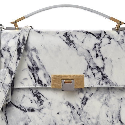 Balenciaga Veau Marbre Le Dix S New Cartable Briefcase Blanc Marbre Black 11 of 11