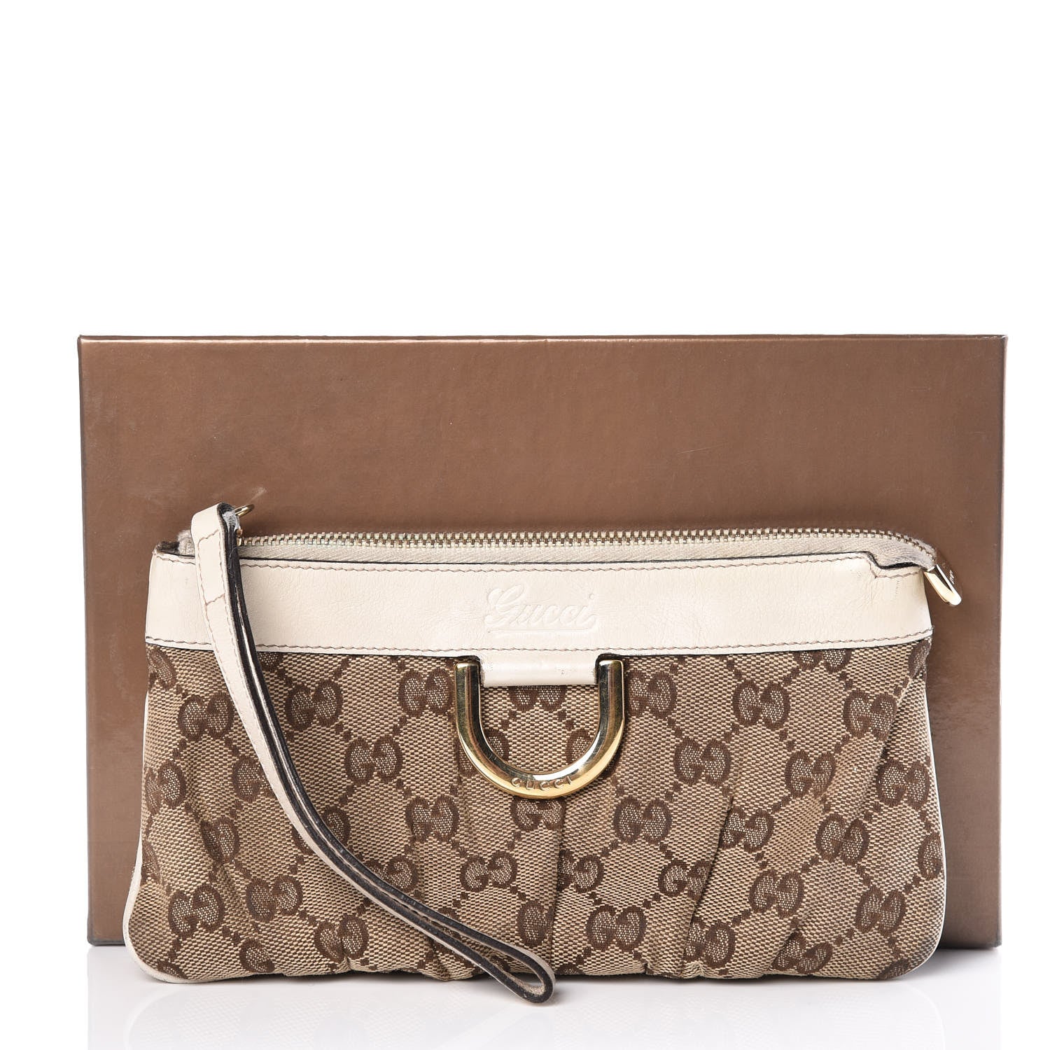 Gucci Monogram D Ring Wristlet White 16 of 16