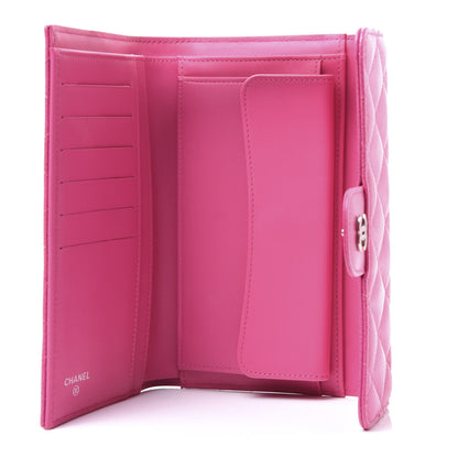 Chanel Caviar Quilted Large Flap Wallet Pink 4 of 11