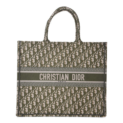 Christian Dior Oblique Large Book Tote Vert Multicolor 1 of 7