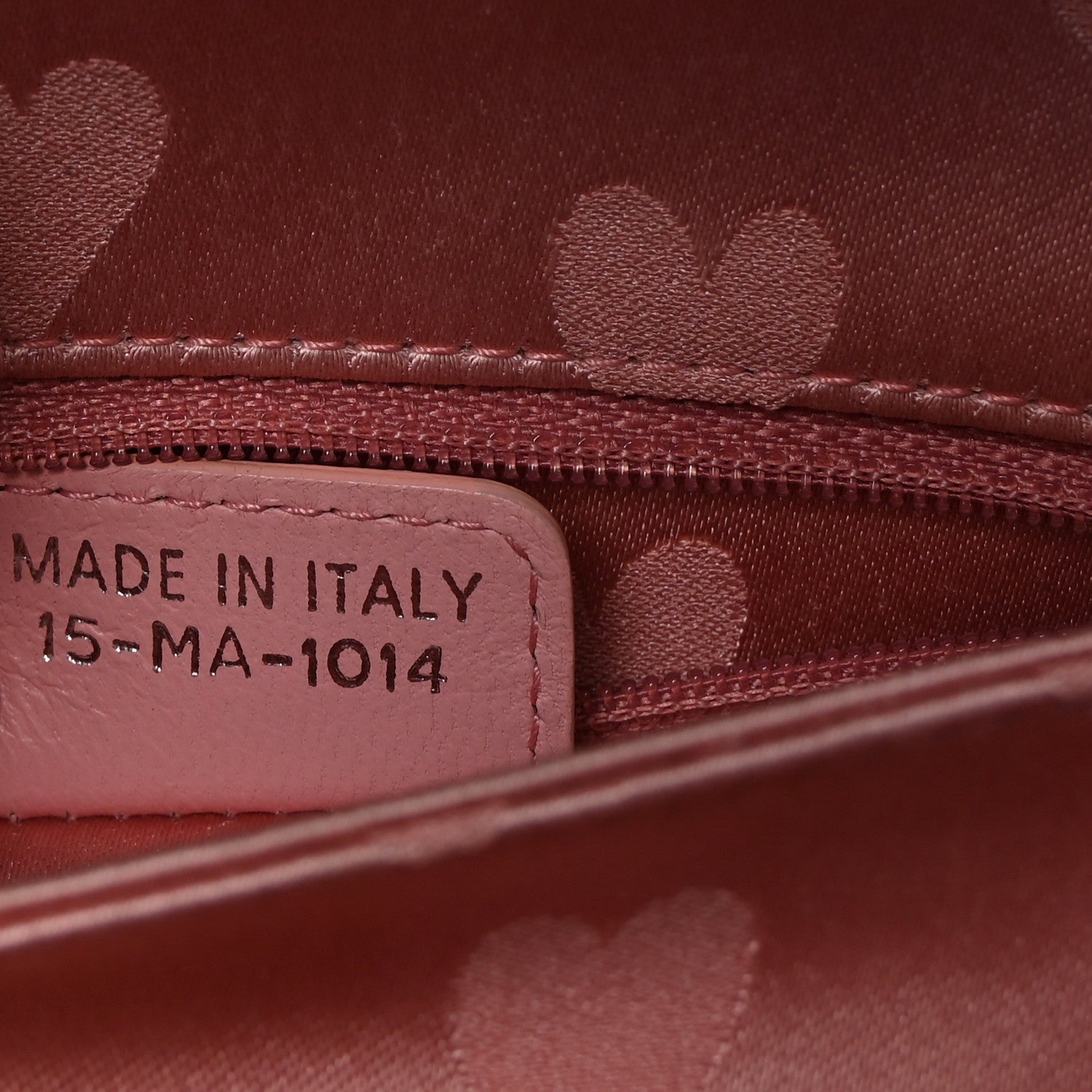 Christian Dior Satin Patent Heart D Trick Clutch  Pink Black 7 of 7