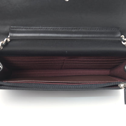 Chanel Lambskin Quilted Wallet On Chain WOC Black 5 of 12