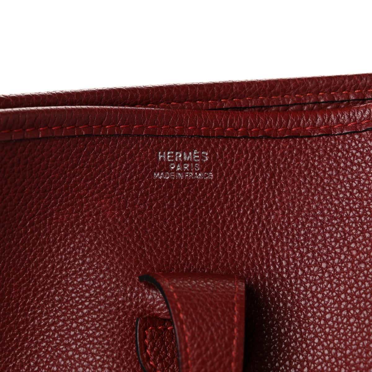 Hermes Togo Evelyne PM Rouge H 6 of 10