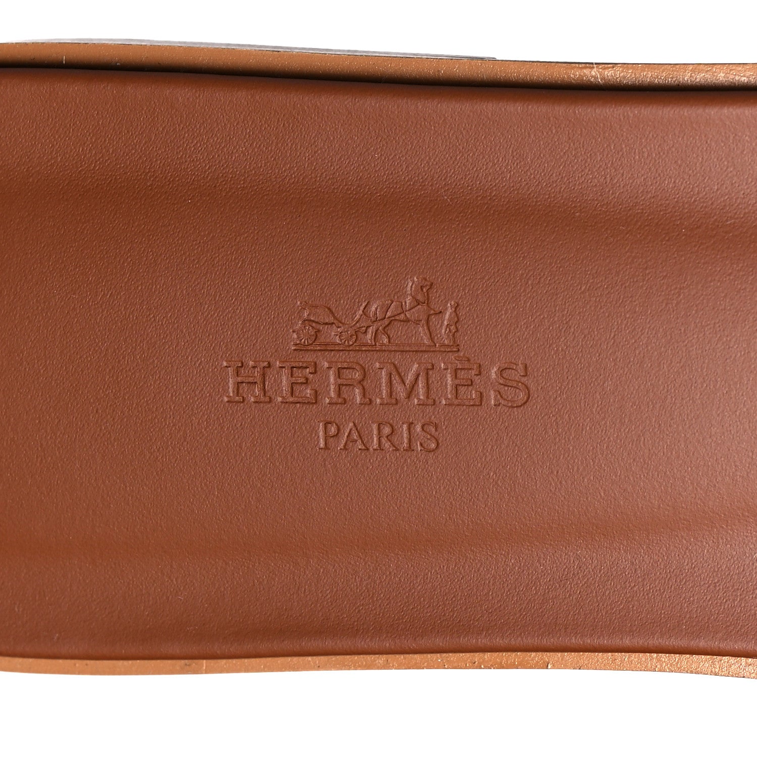 Hermes Box Calfskin Oran Sandals 40 Gold 8 of 8