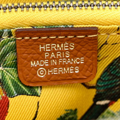 Hermes Epsom Silk'in Compact Wallet Gold 6 of 7