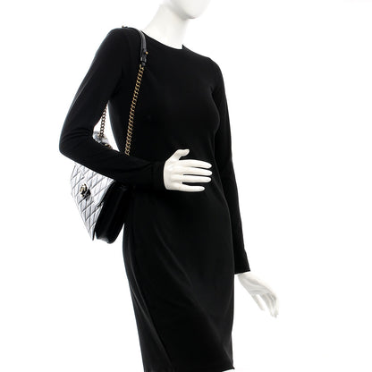 Chanel Calfskin Quilted Large Perfect Edge Flap Black 2 of 8