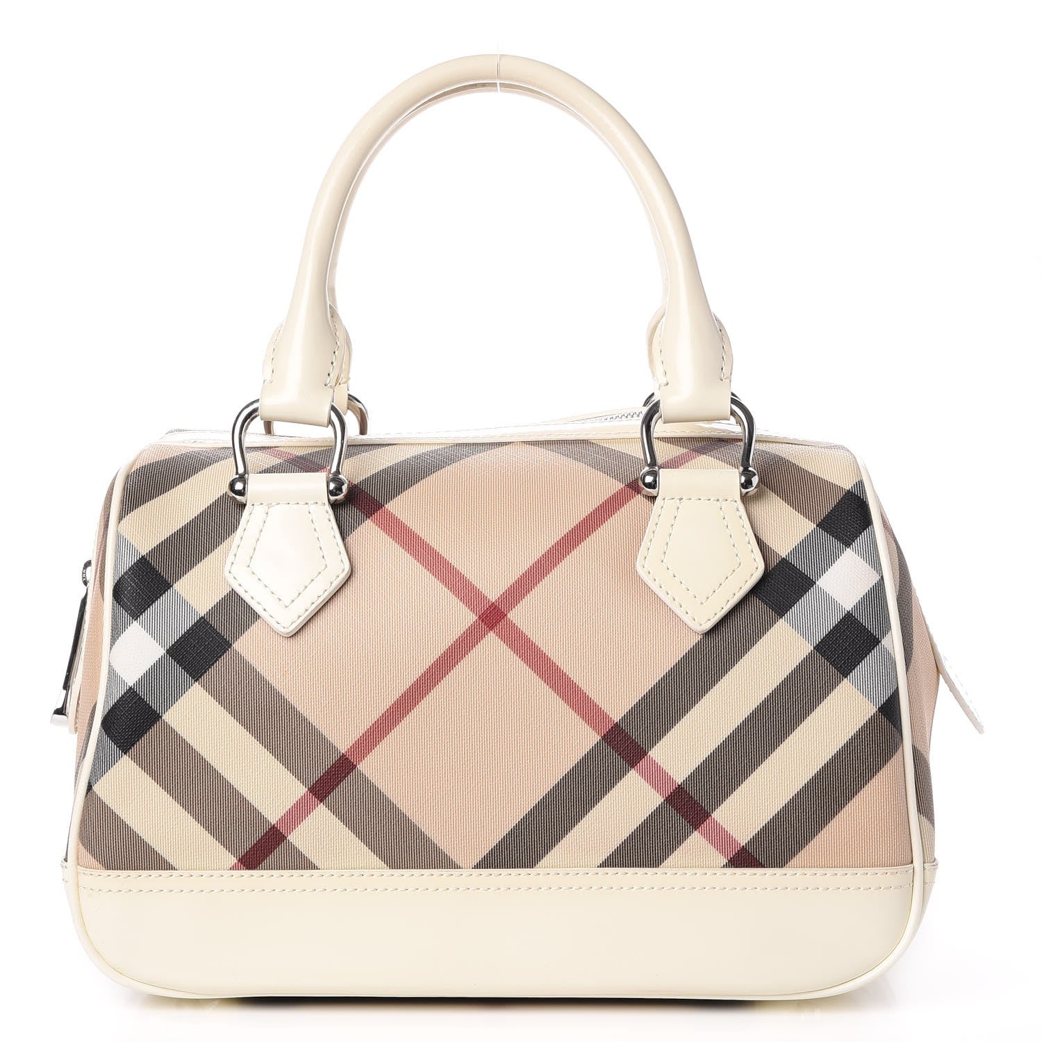 Burberry Nova Check Bowling Bag White 1 of 16