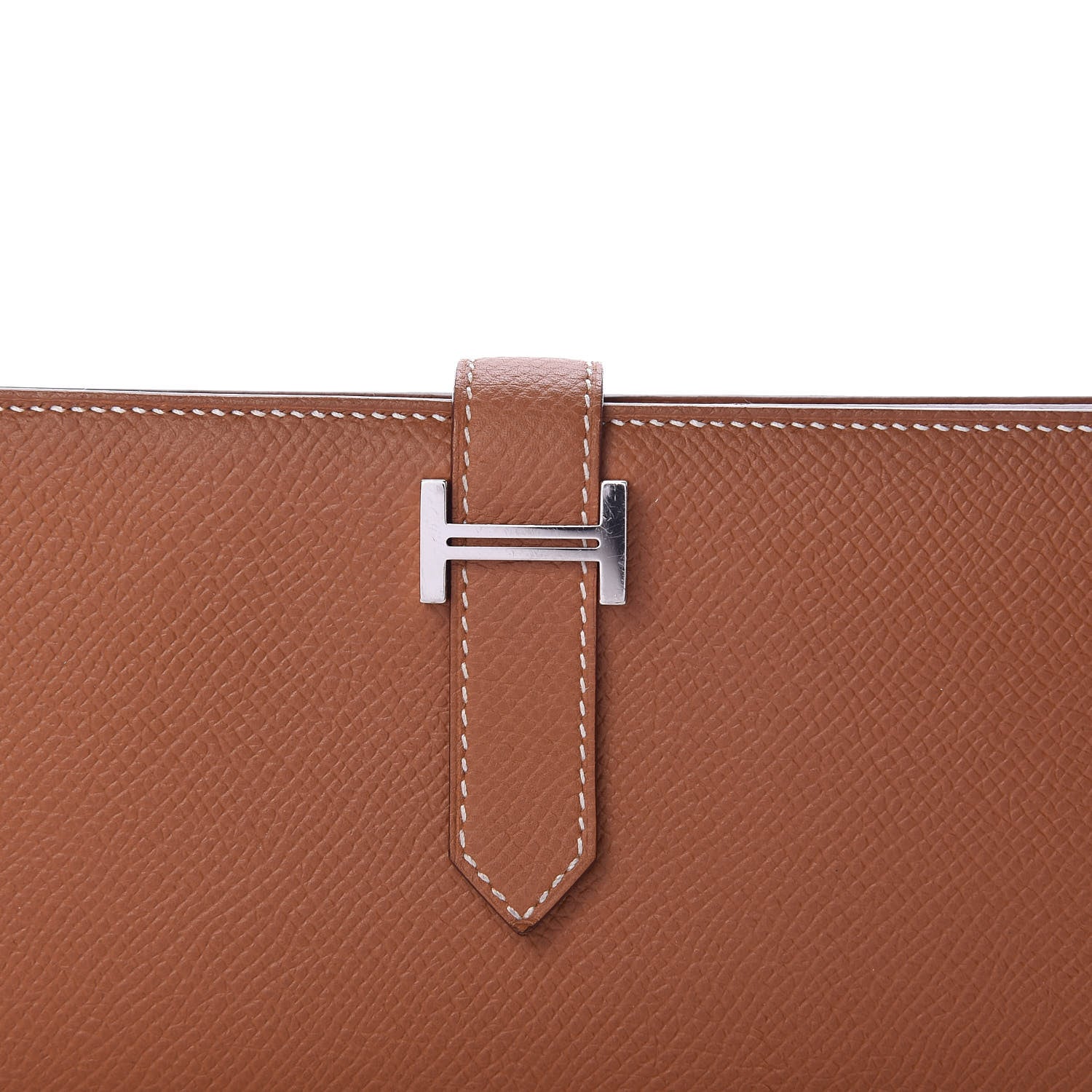 Hermes Epsom Bearn Gusset Wallet Gold 8 of 9