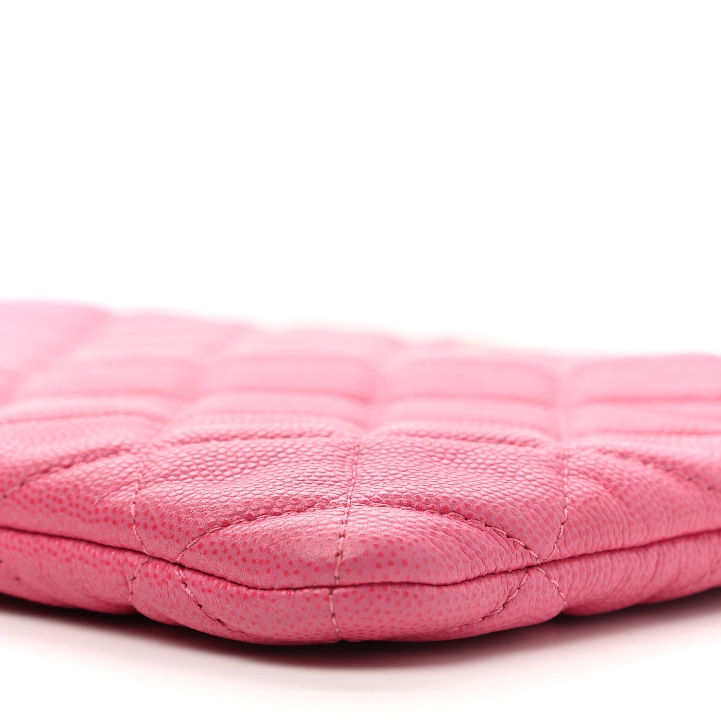 Caviar Quilted Medium Cosmetic Case Pink