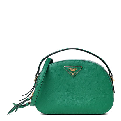 Prada Saffiano Lux Odette Crossbody Verde 1 of 4